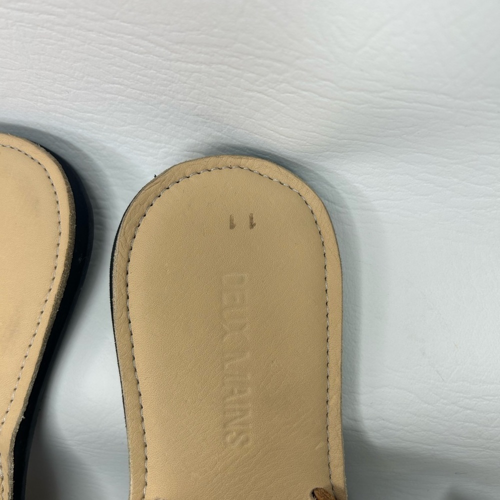 NWT Deux Mains Leather Slide Sandals – Women’s Size 11 – Ethical / Fair Trade - Picture 2 of 5